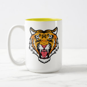 Tasse 2 Couleurs Tigre torche tête-25818