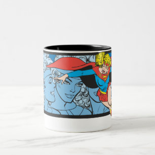 Tasse 2 Couleurs Tirs principaux de Supergirl