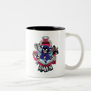 Tasse 2 Couleurs Titans Ados, allez ! Raven puissance démoniaque