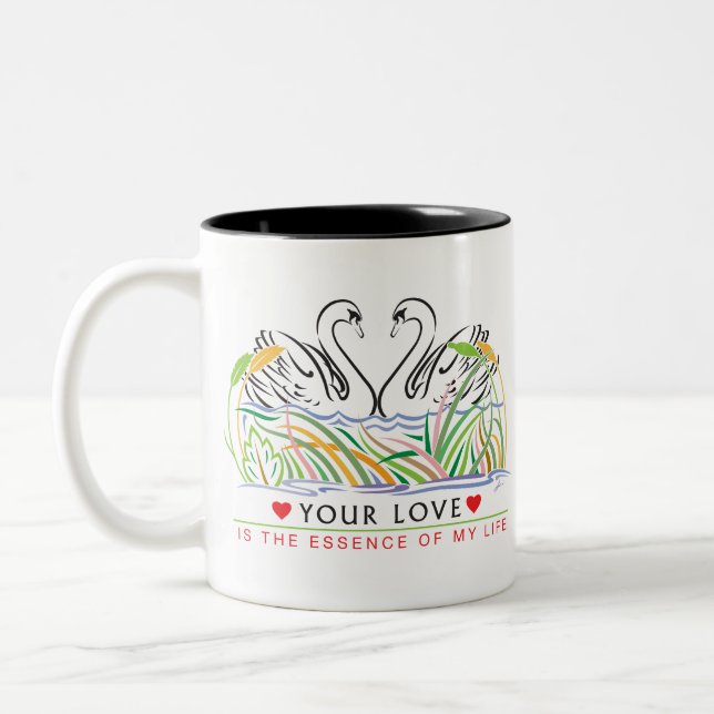 Tasse 2 Couleurs Ton amour est l'essence (Gauche)