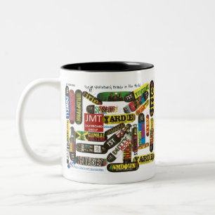 Tasse 2 Couleurs TOP 11 JMT Skateboards dans le Monde