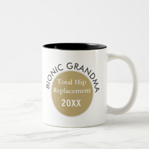 Tasse 2 Couleurs Top pick ! Bouton bionique GRANDMA (remplacement d