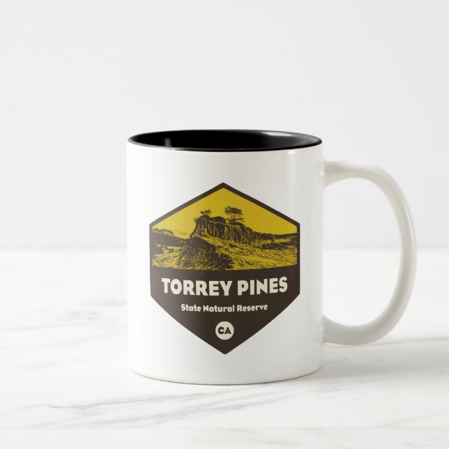 Tasse 2 Couleurs Torrey Pines State Reserve Californie (Droit)