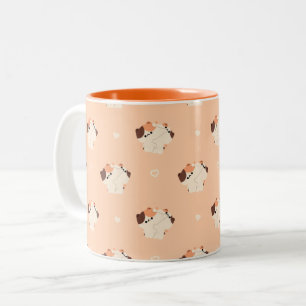 Tasse 2 Couleurs Tortie Cat Couple Muple