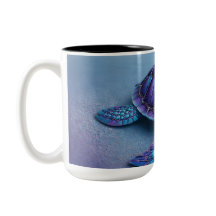 Tortue de l'océan calme Art – Fantaisie marine ble
