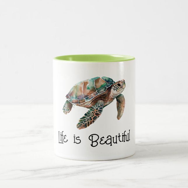 Tasse 2 Couleurs Tortue de mer Gold Dream (Centre)