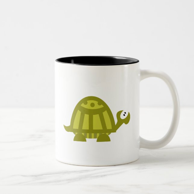 Tasse 2 Couleurs Tortue verte (Droit)