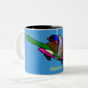 Tasse 2 Couleurs Tortue volante