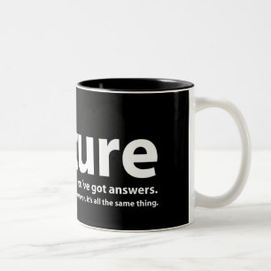 Tasse 2 Couleurs Torture - nous avons des questions, vous avons des