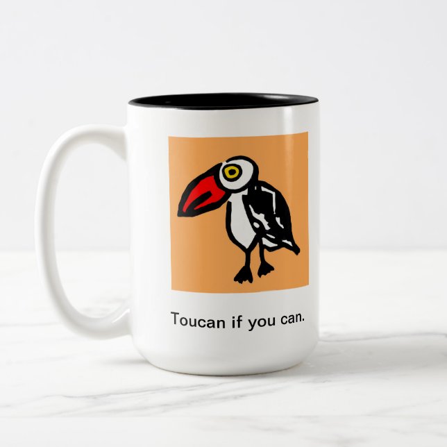 Tasse 2 Couleurs Toucan si vous pouvez attaquer (Gauche)