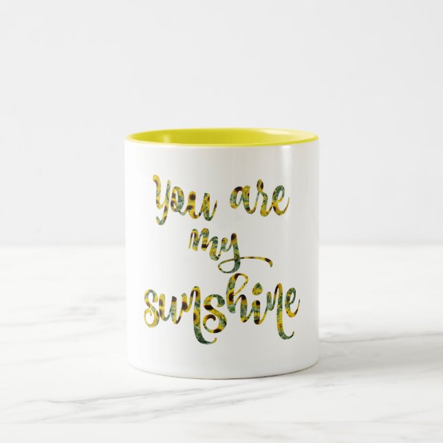 Tasse 2 Couleurs Tournesol Vous êtes ma citation Sunshine (Centre)