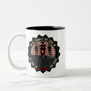 Tasse 2 Couleurs Tous les animaux sont égaux