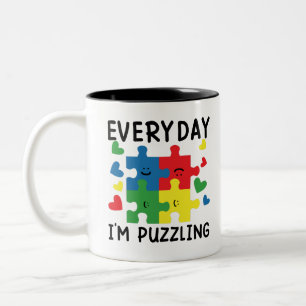 Tasse 2 Couleurs Tous les jours, je suis énigmatique Drôle de sensi
