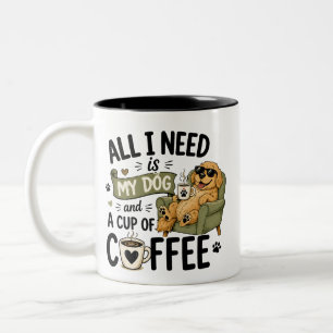 Tasse 2 Couleurs Tout ce dont j'ai besoin est mon chien et une tass