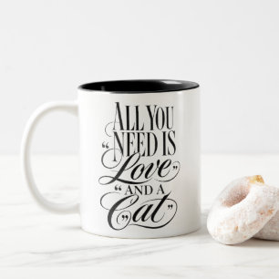 Tasse 2 Couleurs Tout ce dont vous avez besoin est l'amour et un ch