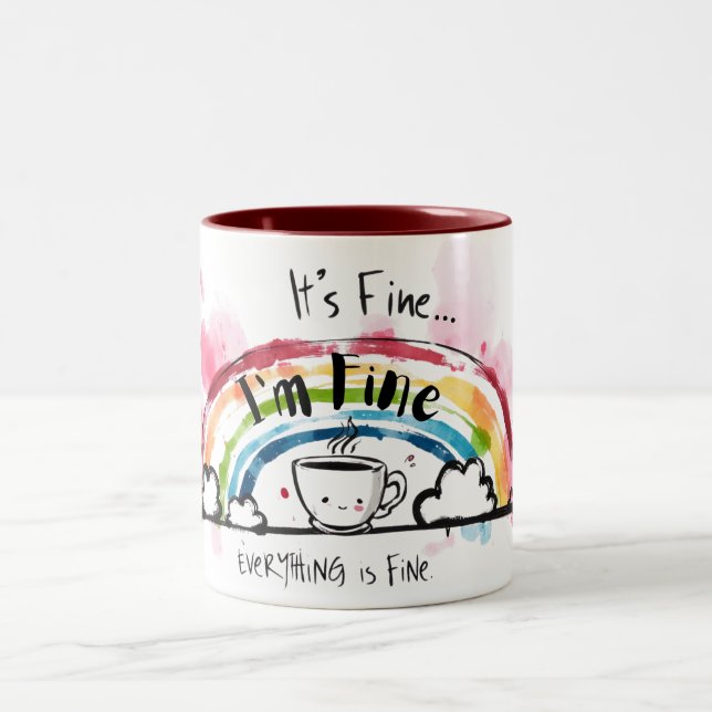 Tasse 2 Couleurs Tout va bien, tout va bien (Centre)