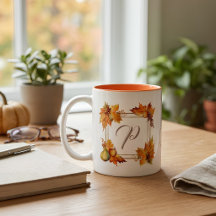 Toutes Les Lettres Modernes Boho Feuilles D'automn