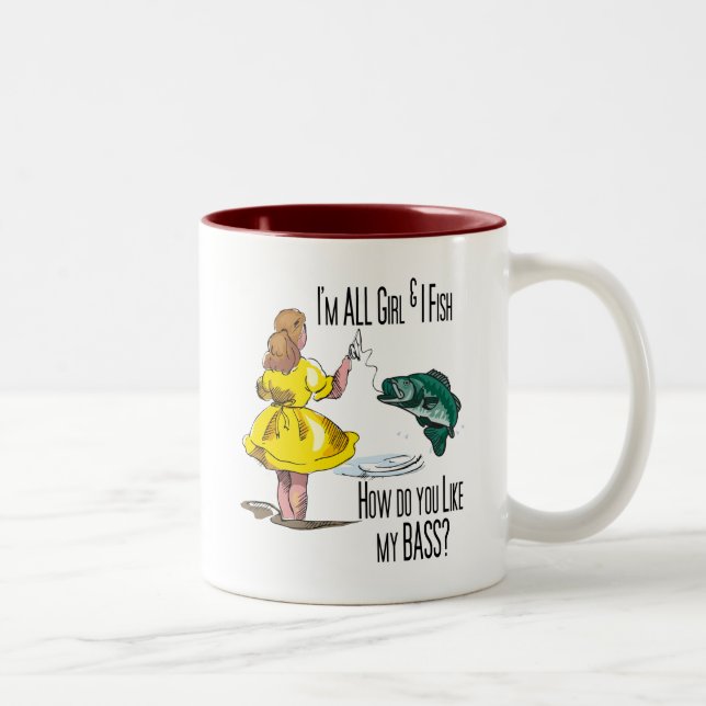 Tasse 2 Couleurs Toutes les maillots de pêche pour filles (Droit)