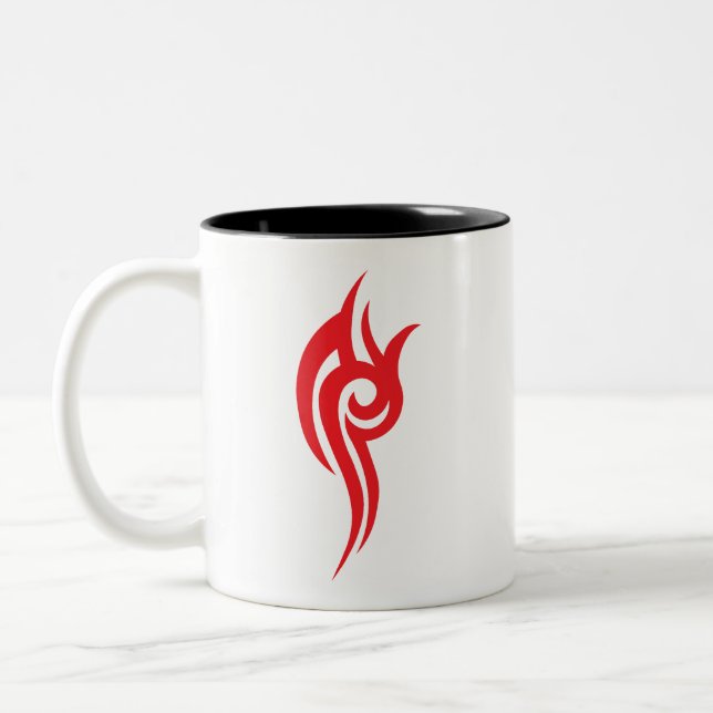 Tasse 2 Couleurs Traditional Tattoo Art Inspired Design (Gauche)