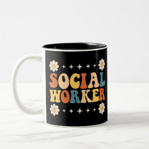 Tasse 2 Couleurs Travailleur social Super