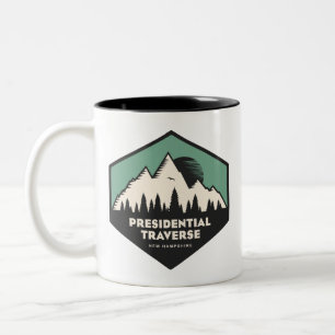 Tasse 2 Couleurs Traversée présidentielle New Hampshire Turquoise
