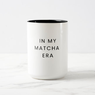 Tasse 2 Couleurs Trendy "In My Matcha Era" - Coupe Matcha