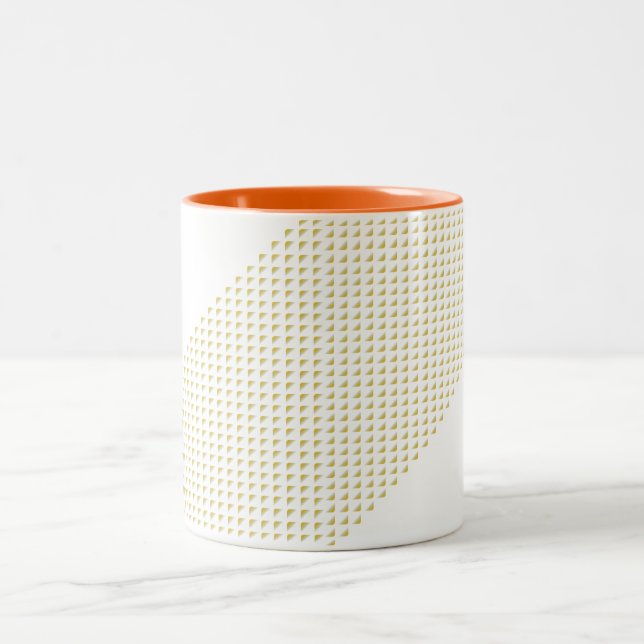 Tasse 2 Couleurs Triangle avec des triangles dans 3D (Centre)
