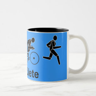 Tasse 2 Couleurs Triathlète masculin