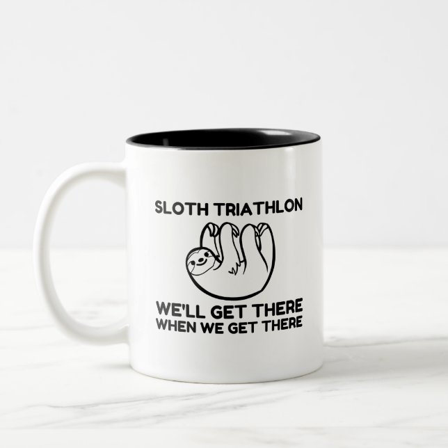TASSE 2 COULEURS TRIATHLON DE SLOTH (Gauche)