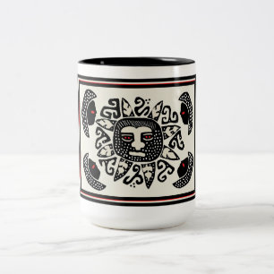 Tasse 2 Couleurs Tribal Indian Sun Spirit