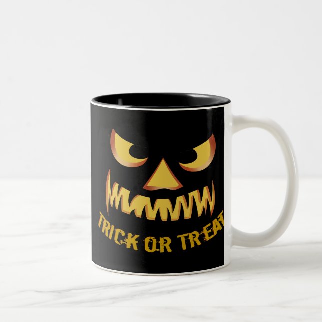 Tasse 2 Couleurs Trick ou Treat (Droit)