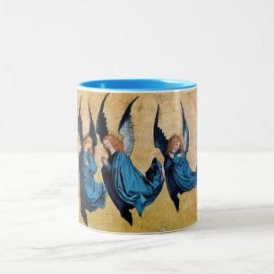 TASSE 2 COULEURS TROIS ANGES EN BLEU