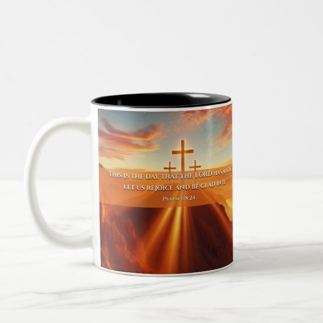 Tasse 2 Couleurs Trois croix dans le désert (Gauche)