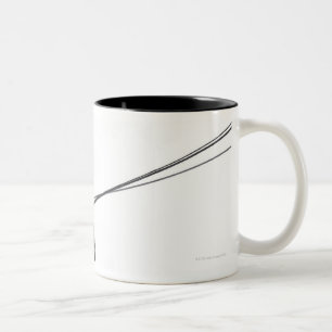 Tasse 2 Couleurs Trois dobermann sur la laisse