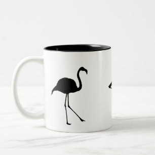 Tasse 2 Couleurs Trois Flamants roses