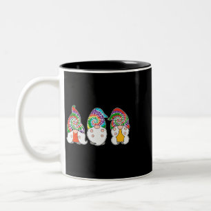 Tasse 2 Couleurs Trois Gnomes Hippie Tee - shirt Paix Gnome Funny R