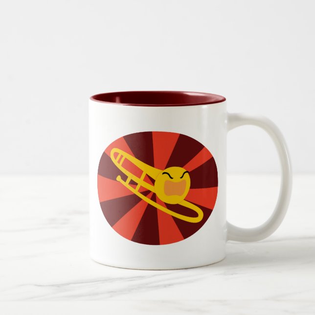 Tasse 2 Couleurs Trombone faisant rage (Droit)