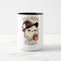 Trop Mignon Pour Hanter Sorcière Fantôme Art Hallo