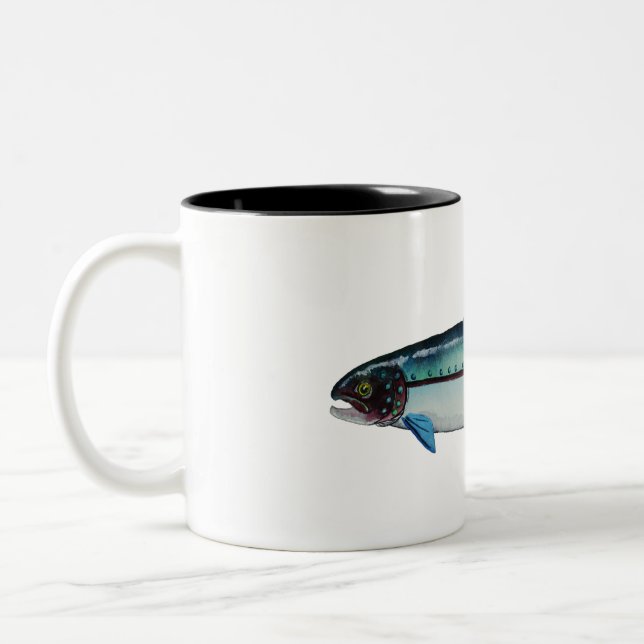 Tasse 2 Couleurs Truite à tête d'acier; Musique (Gauche)