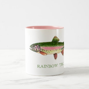 TASSE 2 COULEURS TRUITE ARC-EN-CIEL