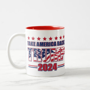Tasse 2 Couleurs TRUMP-2024 Reprenez l'Amérique