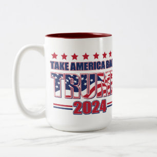 Tasse 2 Couleurs Trump 2024 : Retour de l'Amérique