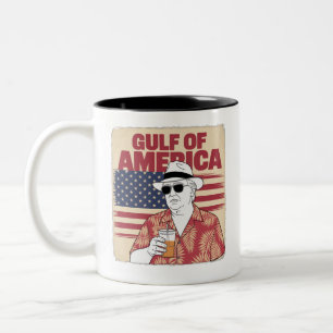 Tasse 2 Couleurs Trump Amérique Golfe Mexique Président Trump 
