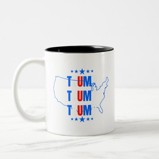 Tasse 2 Couleurs Trump Usa (Gauche)