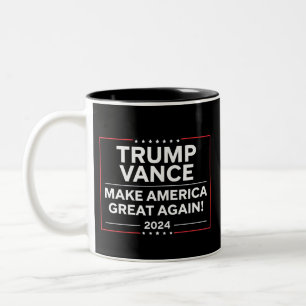 Tasse 2 Couleurs Trump Vance 2024 Président JD Vance Vice MAGA