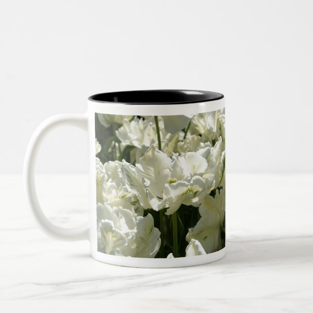 Tasse 2 Couleurs Tulipes blanches (Gauche)