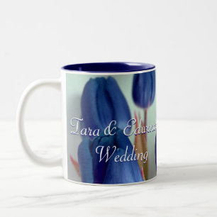 Tasse 2 Couleurs Tulipes bleues