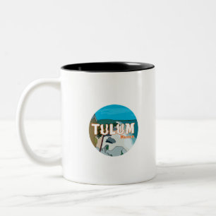 Tasse 2 Couleurs Tulum Mexique Grande idée cadeau