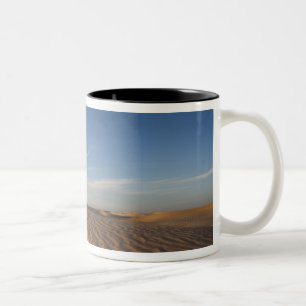 Tasse 2 Couleurs Tunisie, désert du Sahara, Douz, Grande Dune, crép