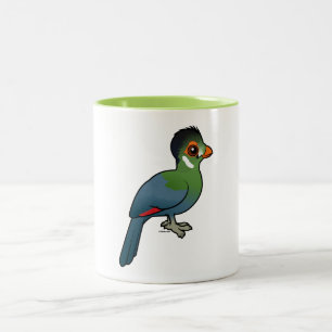 Tasse 2 Couleurs Turaco Blanc-cheeked de Birdorable